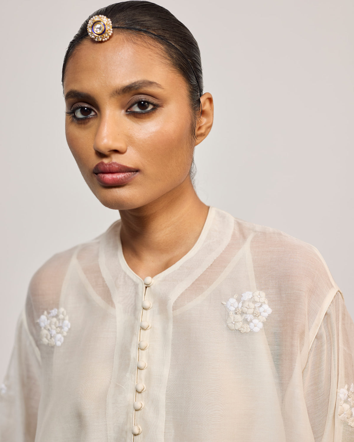 MOTIYA (TOP) KALU BLACK GUDRI (PANTS)