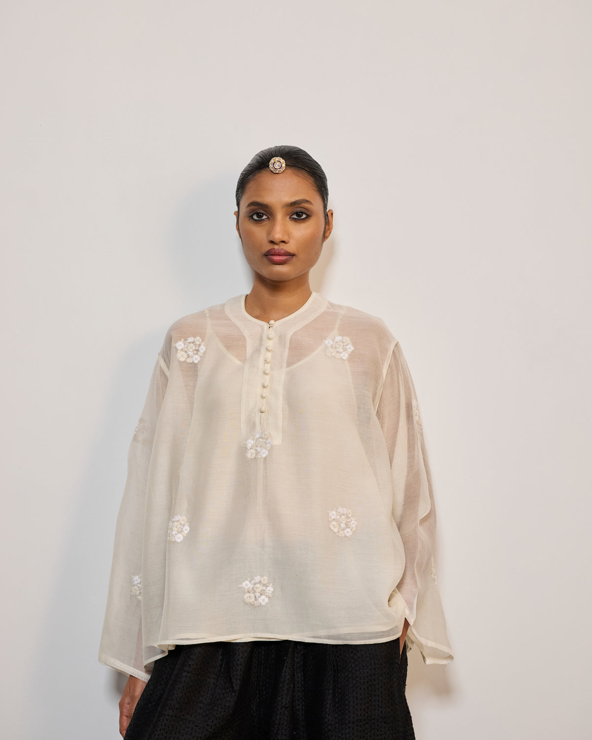 MOTIYA (TOP) KALU BLACK GUDRI (PANTS)