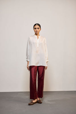 MAROON SILK (PANT)