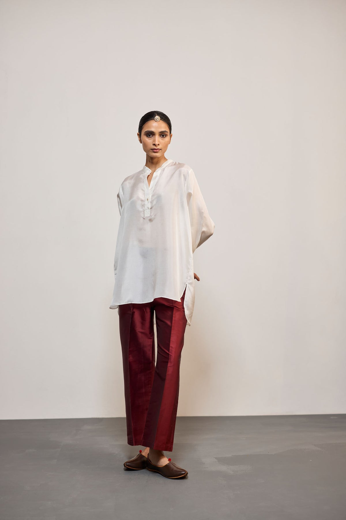 MAROON SILK (PANT)