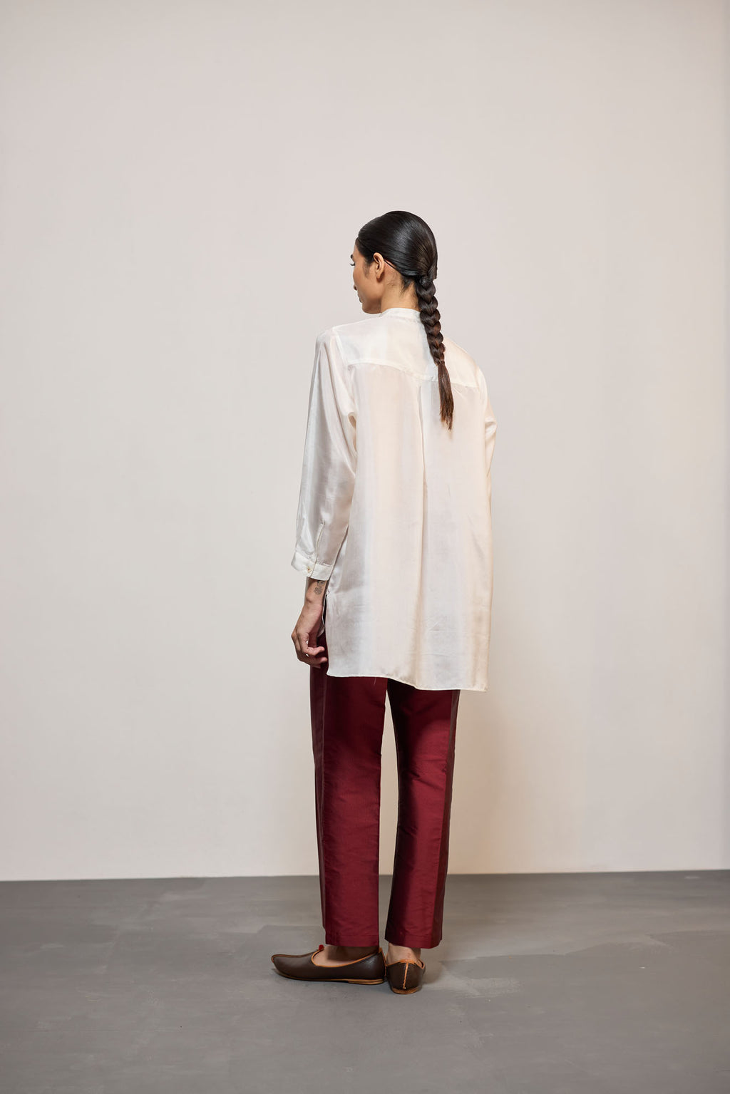 MAROON SILK (PANT)