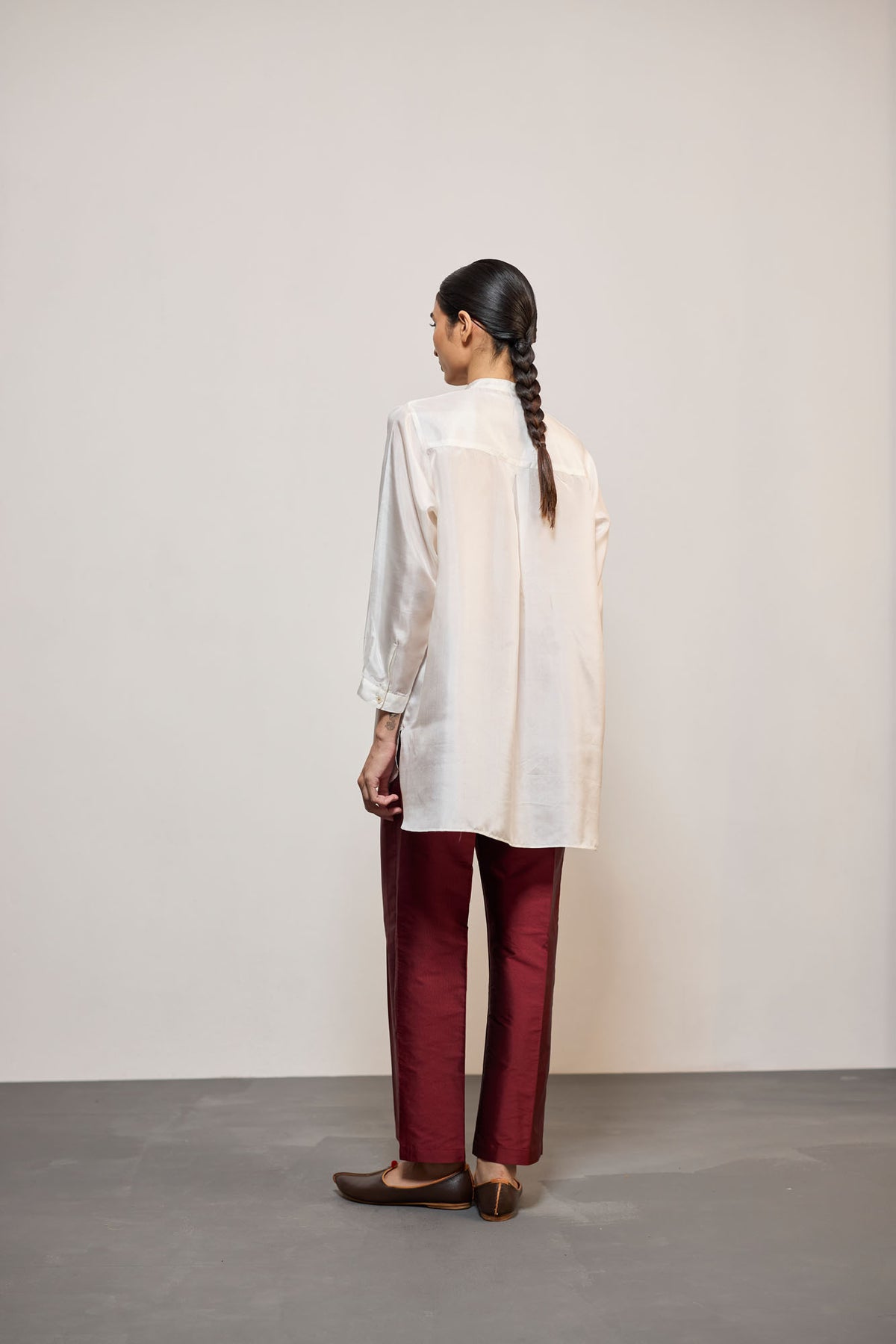 MAROON SILK (PANT)