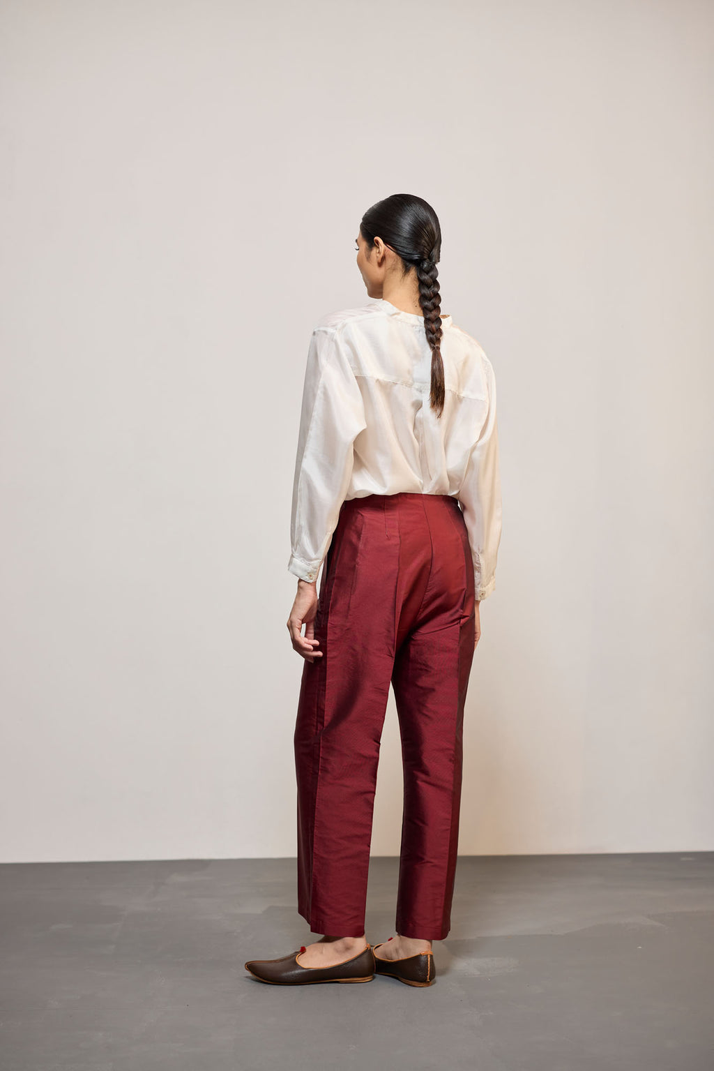 MAROON SILK (PANT)