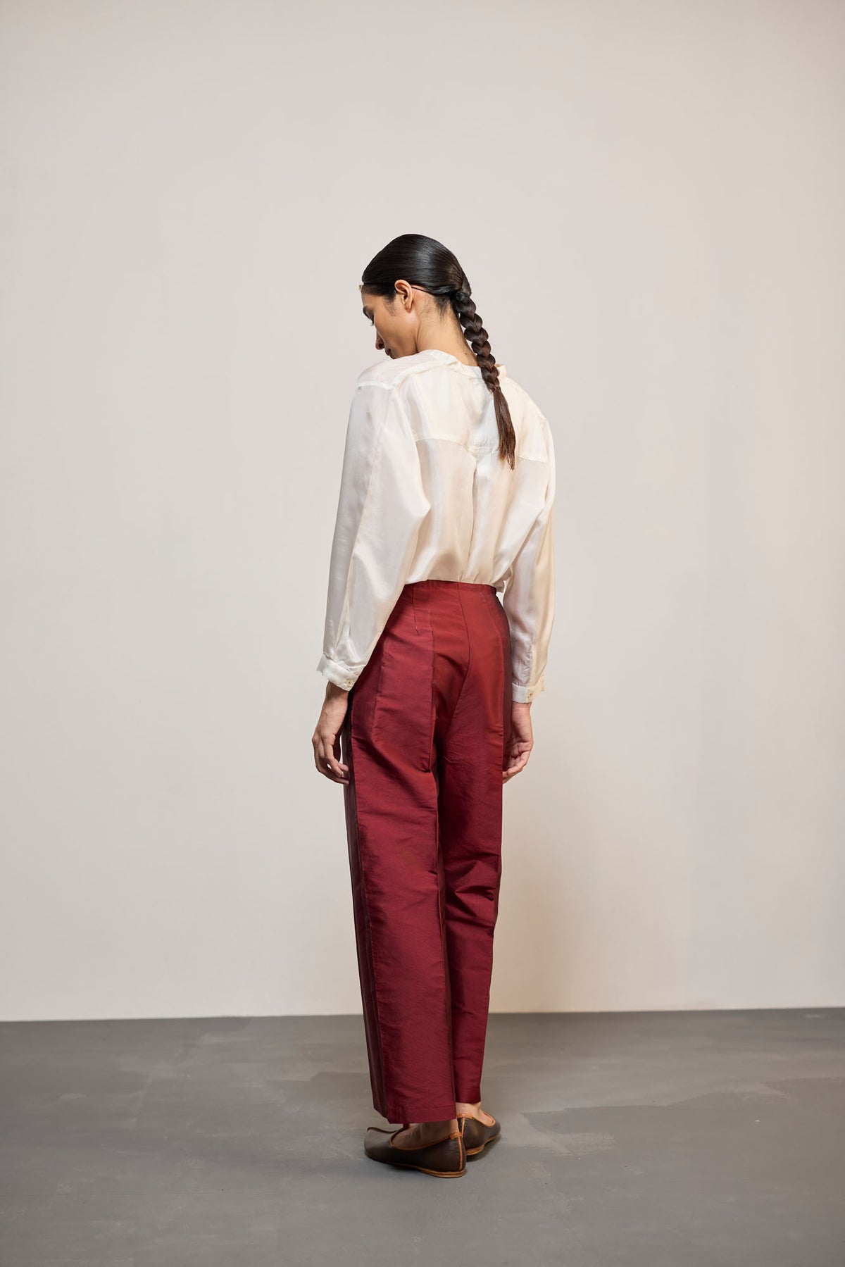 MAROON SILK (PANT)