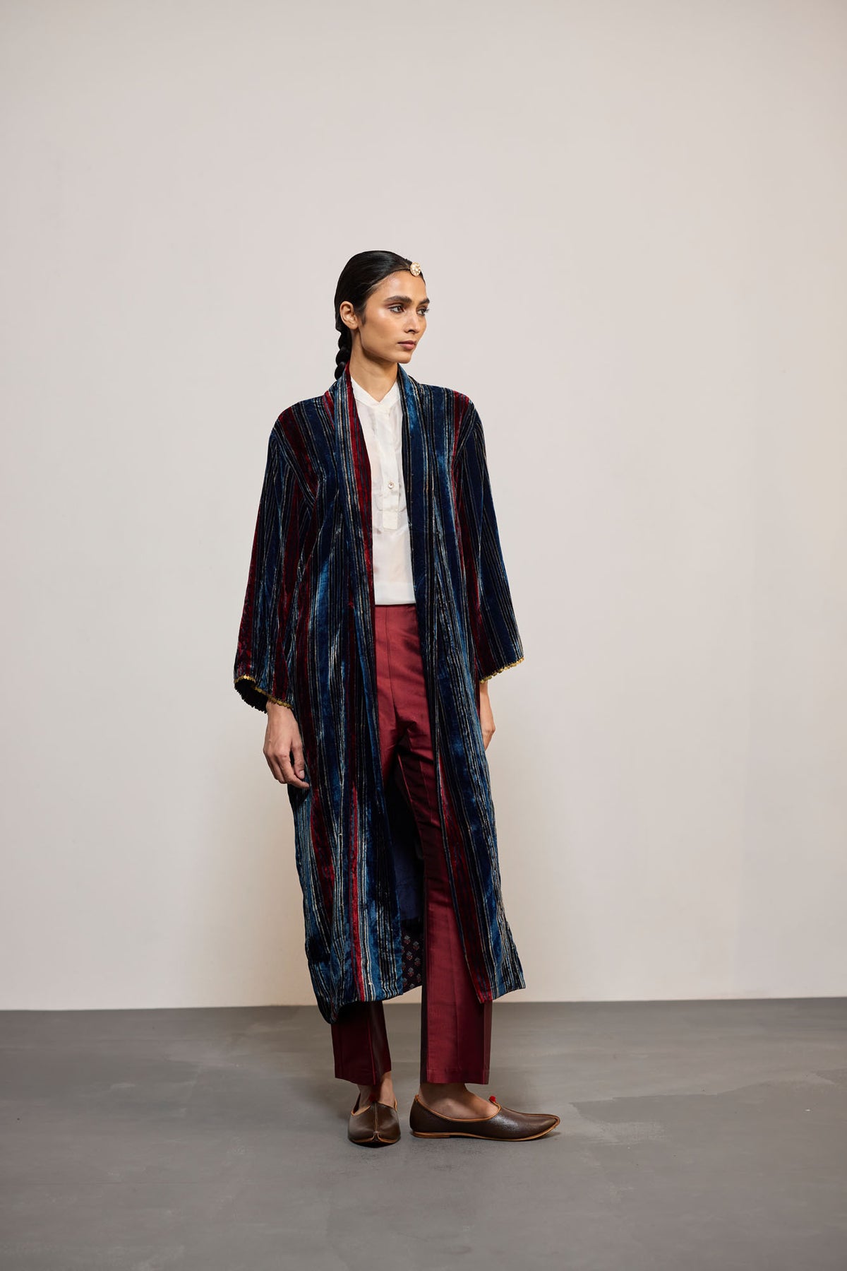 VELVET STRIPE BLUE (OVERLAY)