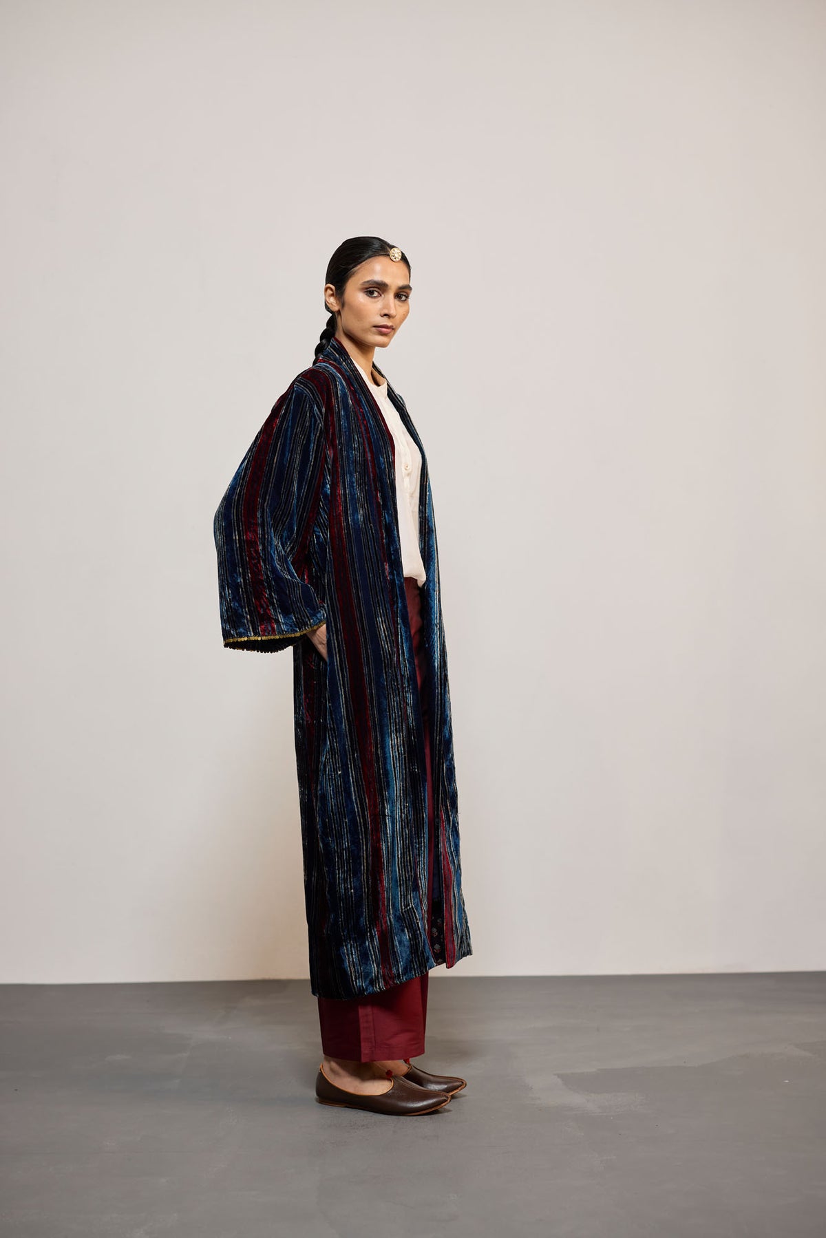 VELVET STRIPE BLUE (OVERLAY)