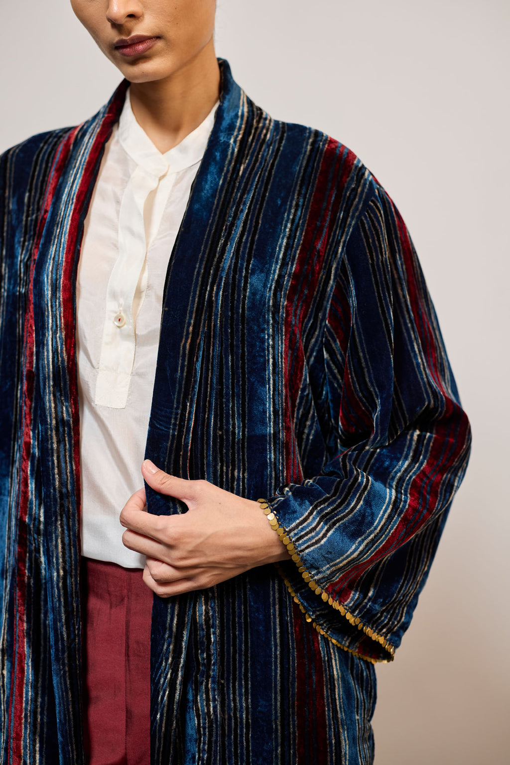 VELVET STRIPE BLUE (OVERLAY)