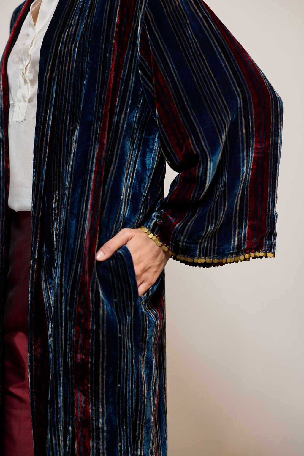 VELVET STRIPE BLUE (OVERLAY)