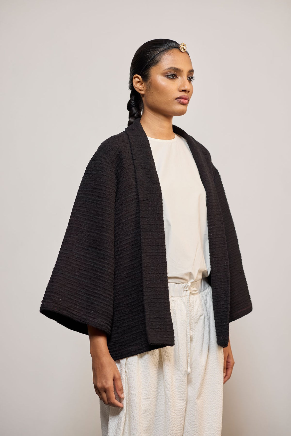 BLACK WOVEN 4 (OVERLAY / JACKET)