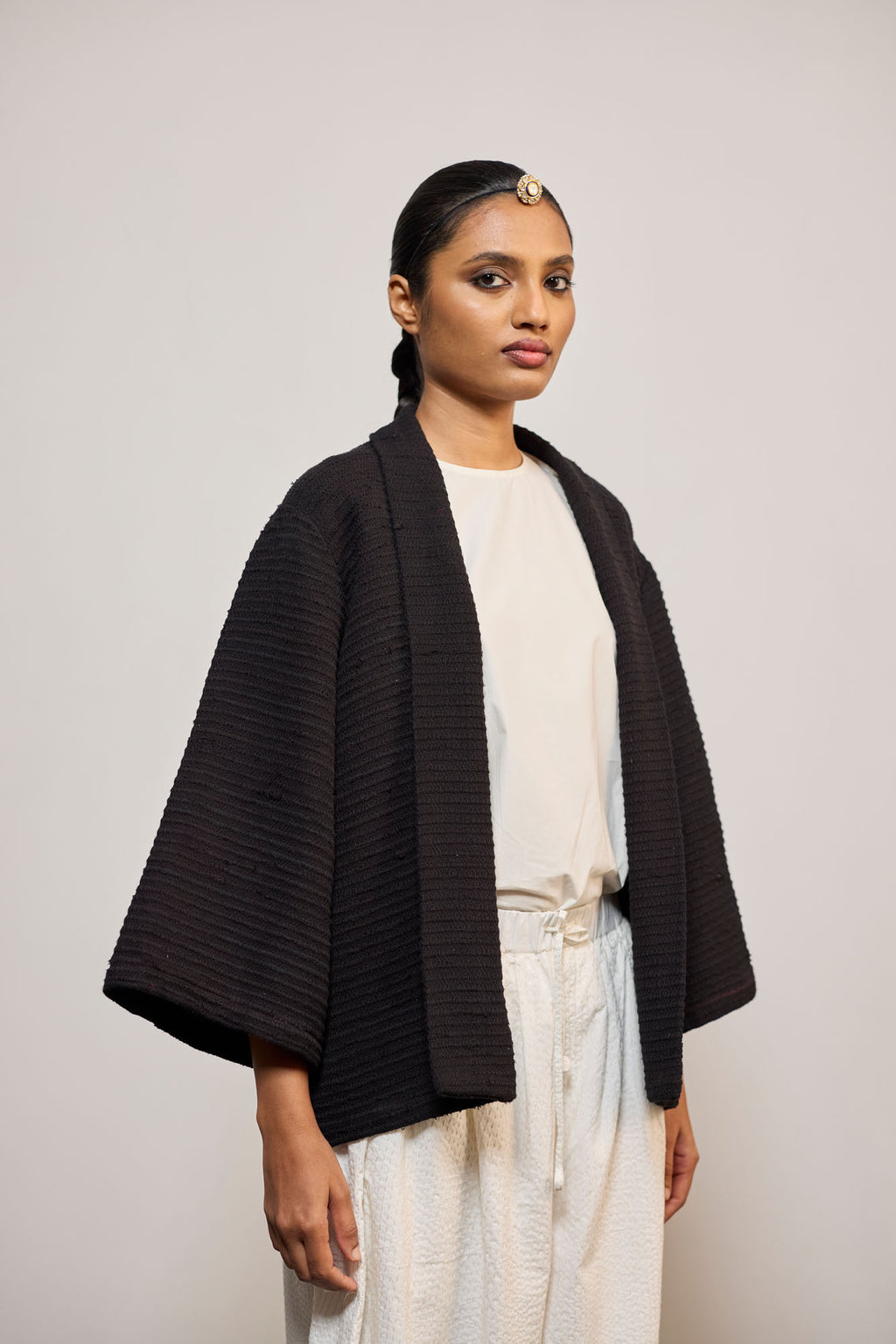 BLACK WOVEN 4 (OVERLAY / JACKET)