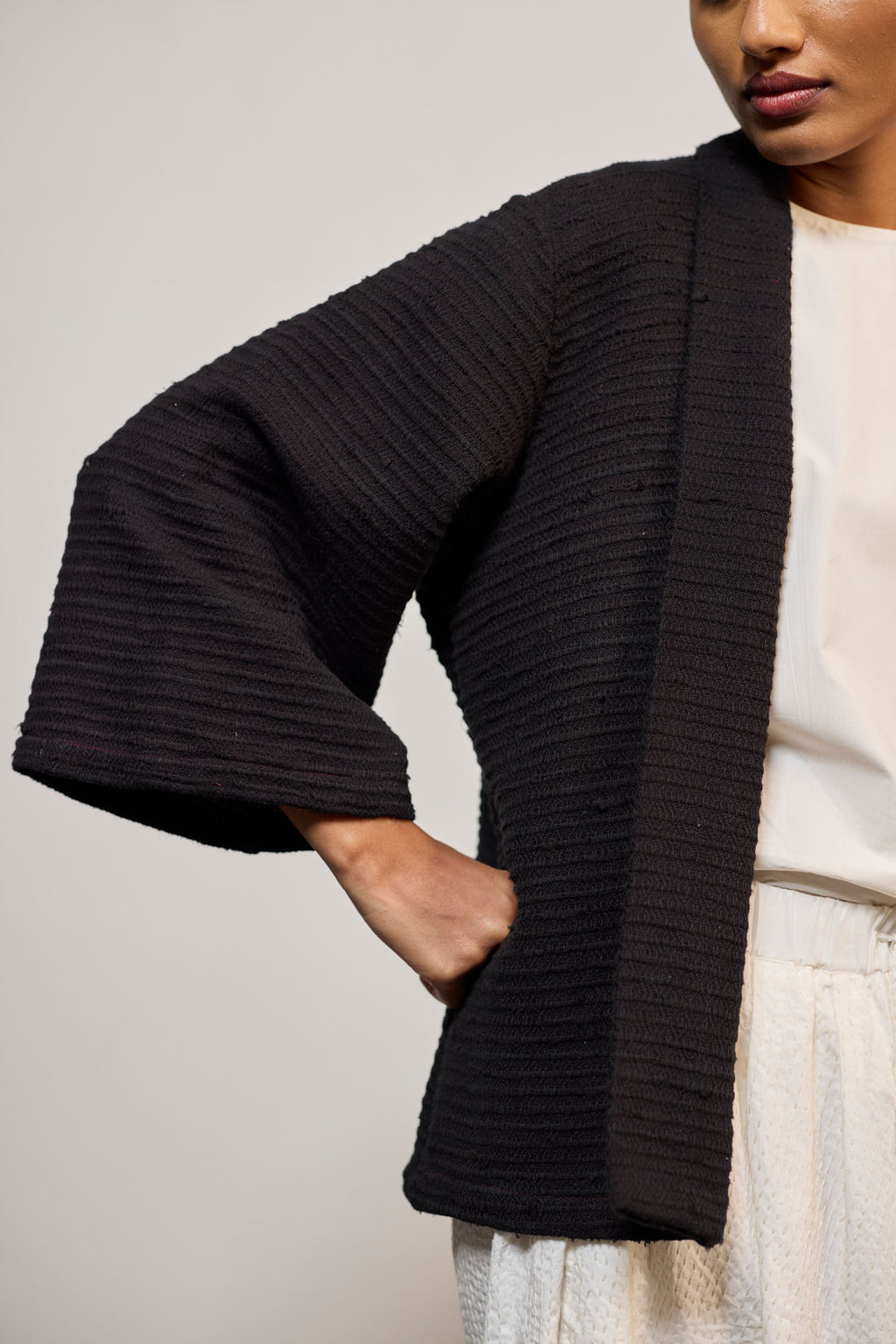 BLACK WOVEN 4 (OVERLAY / JACKET)