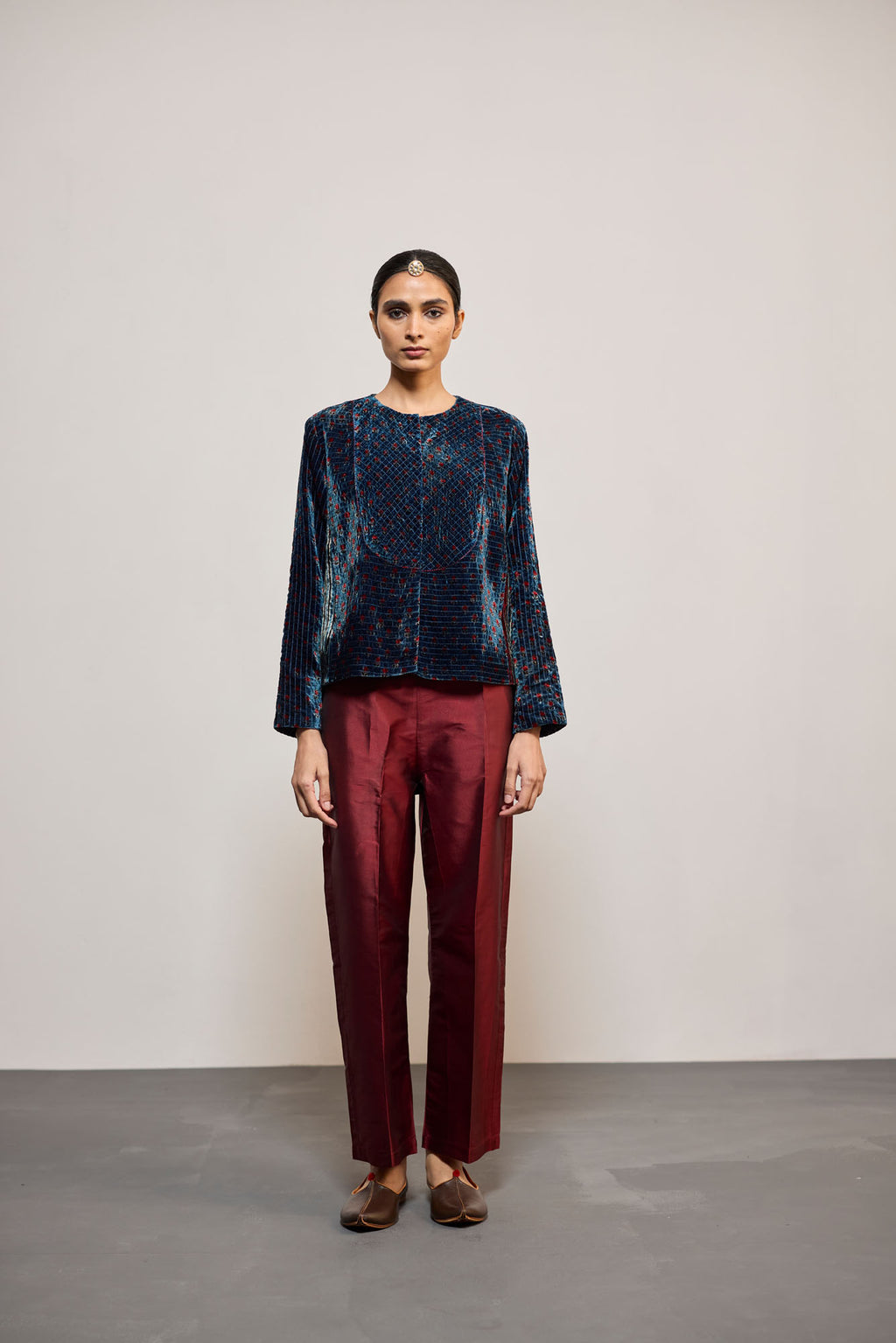 BLUE VELVET PRINT (COATIE/JACKET)