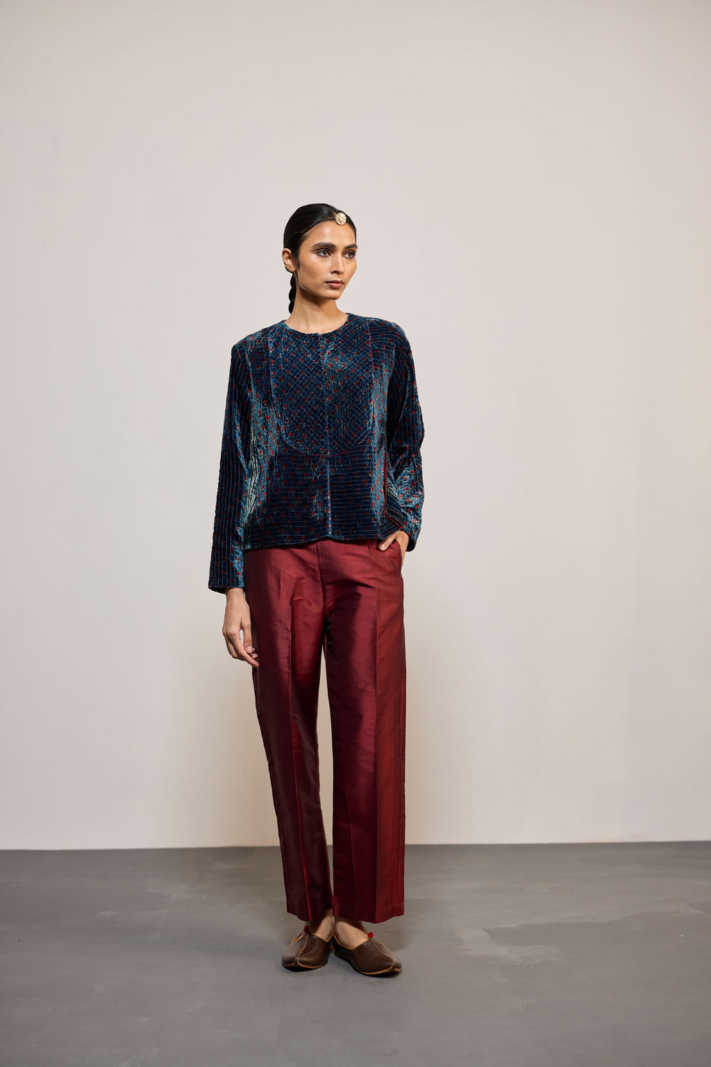 BLUE VELVET PRINT (COATIE/JACKET)