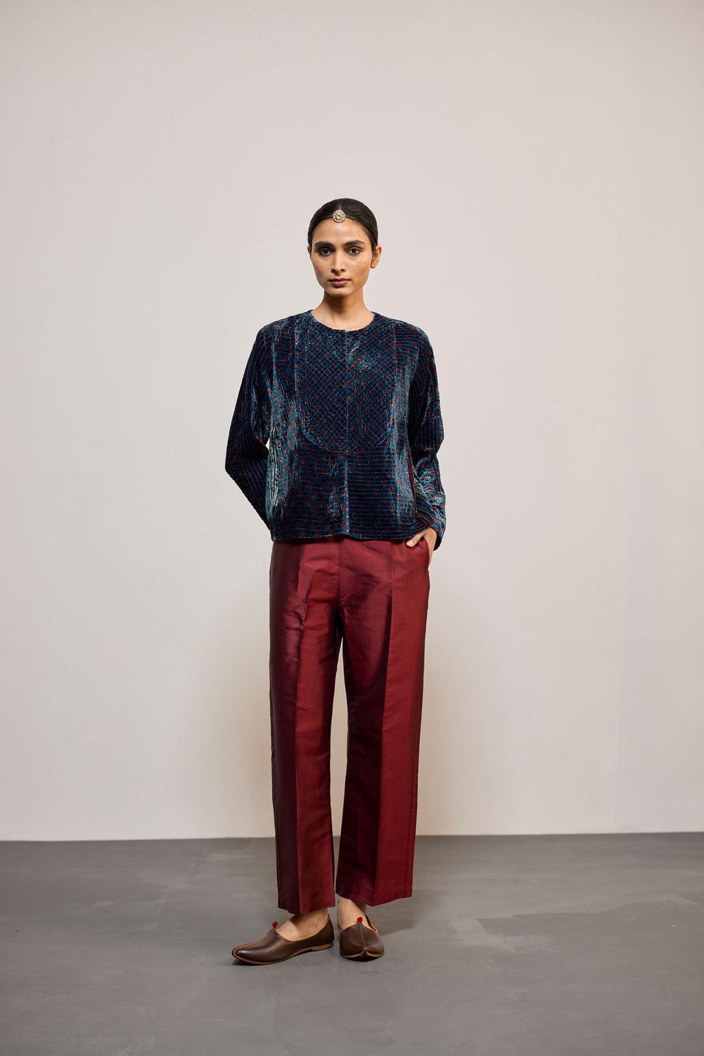 BLUE VELVET PRINT (COATIE/JACKET)