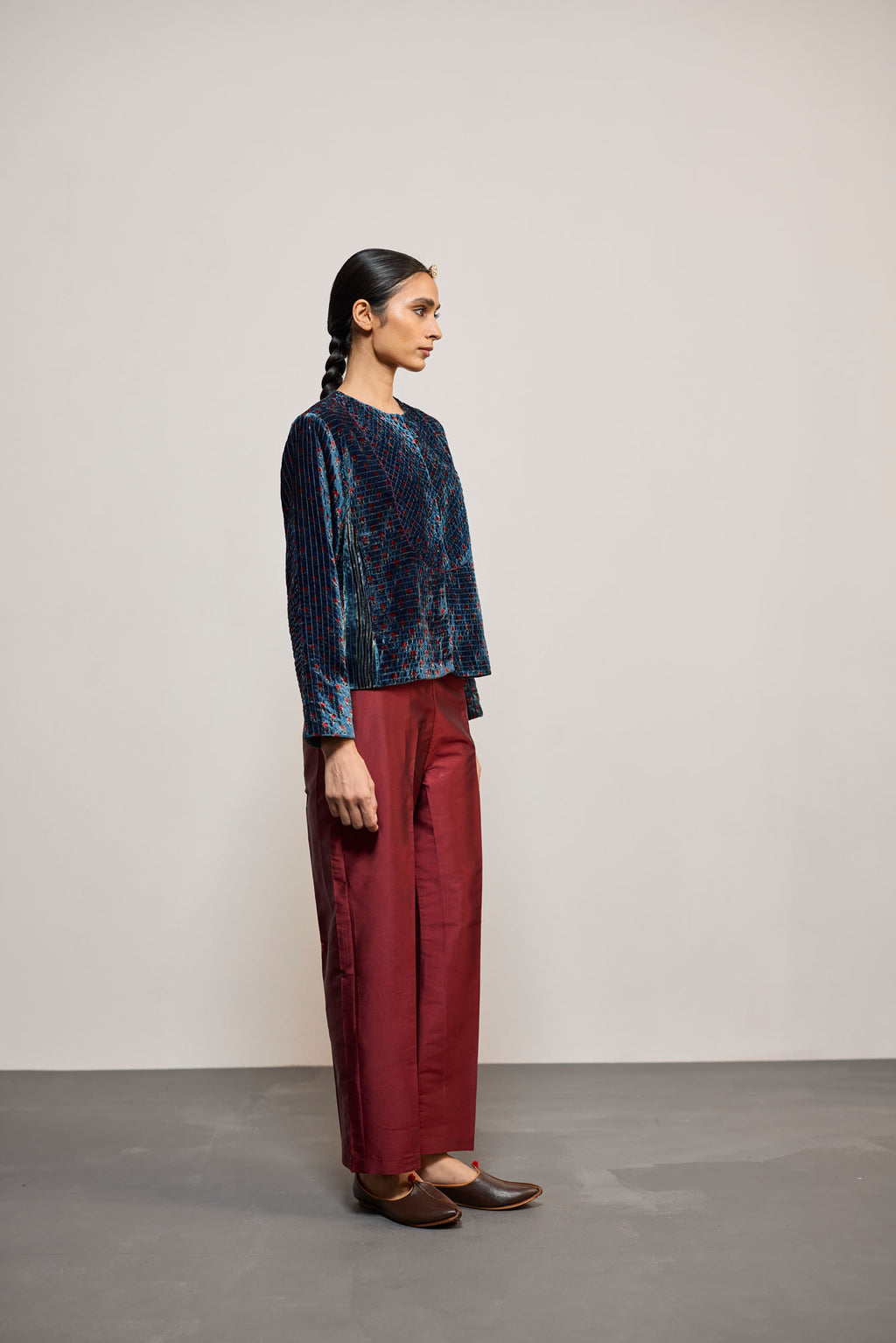 BLUE VELVET PRINT (COATIE/JACKET)