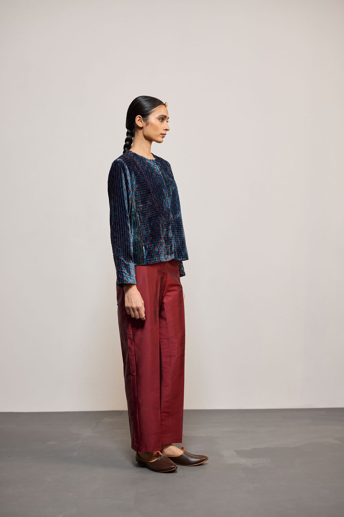 BLUE VELVET PRINT (COATIE/JACKET)