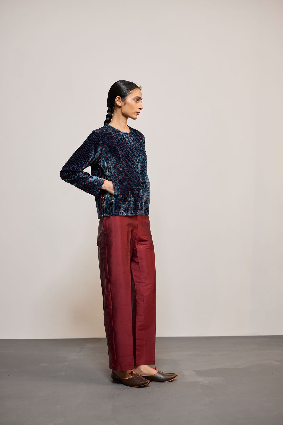 BLUE VELVET PRINT (COATIE/JACKET)