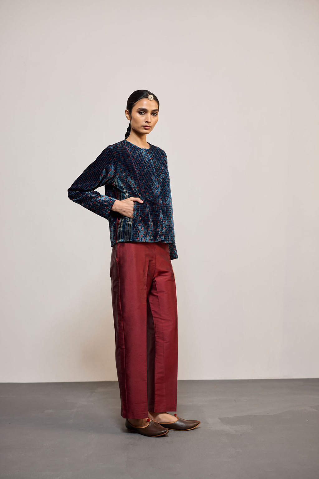 BLUE VELVET PRINT (COATIE/JACKET)