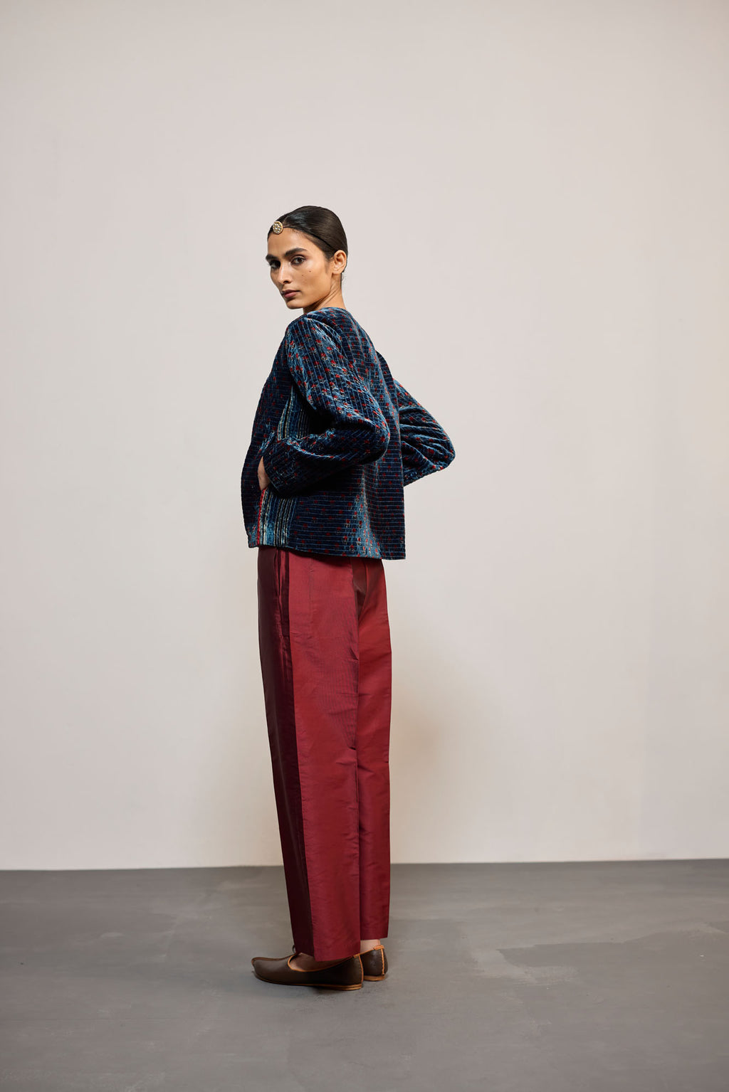 BLUE VELVET PRINT (COATIE/JACKET)