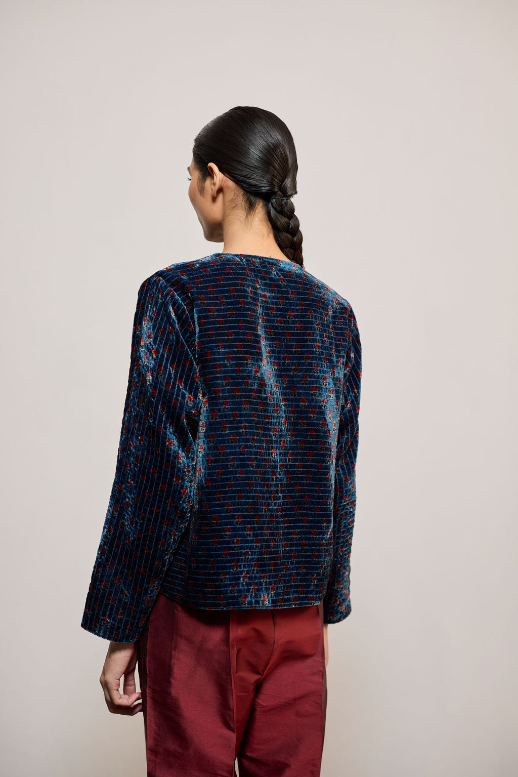 BLUE VELVET PRINT (COATIE/JACKET)