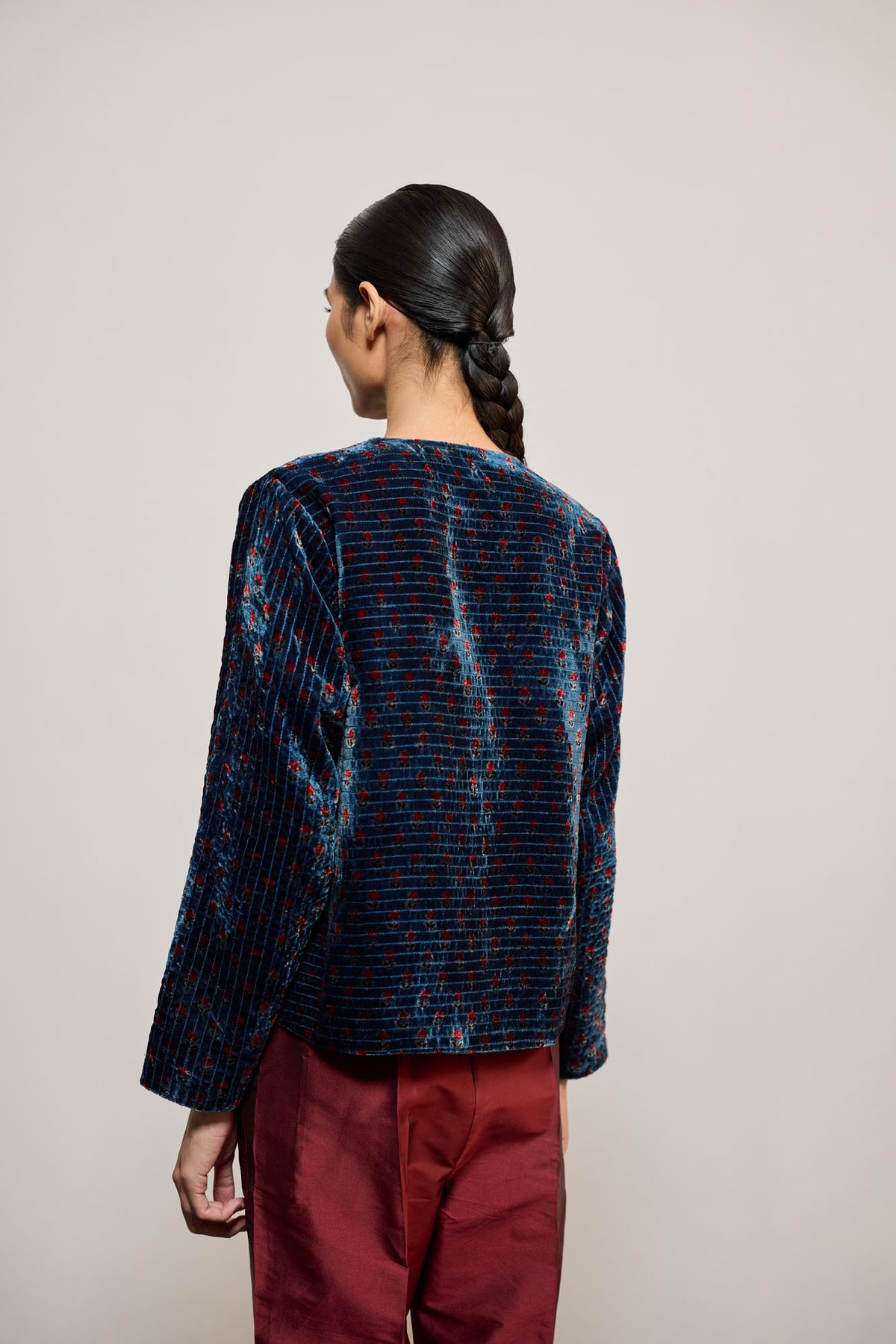 BLUE VELVET PRINT (COATIE/JACKET)