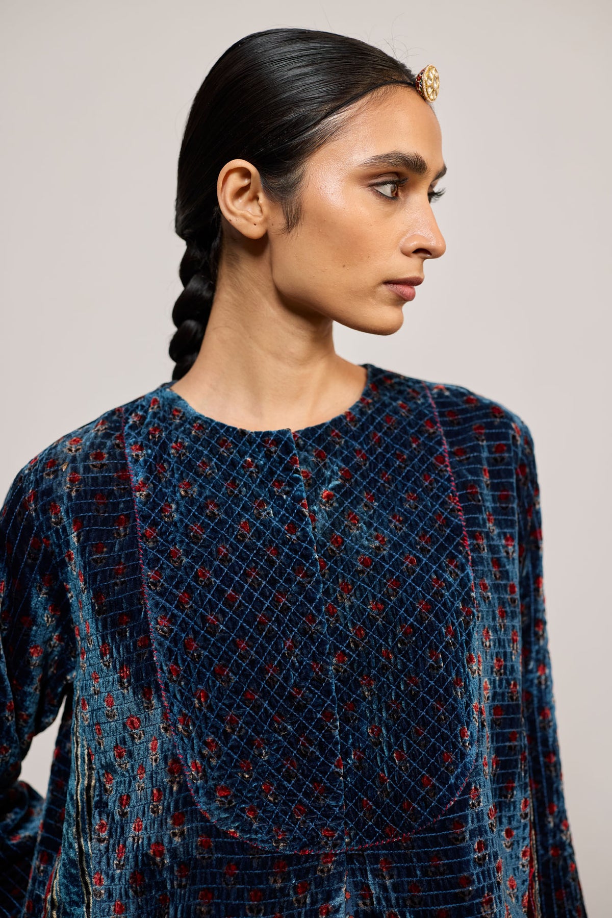 BLUE VELVET PRINT (COATIE/JACKET)