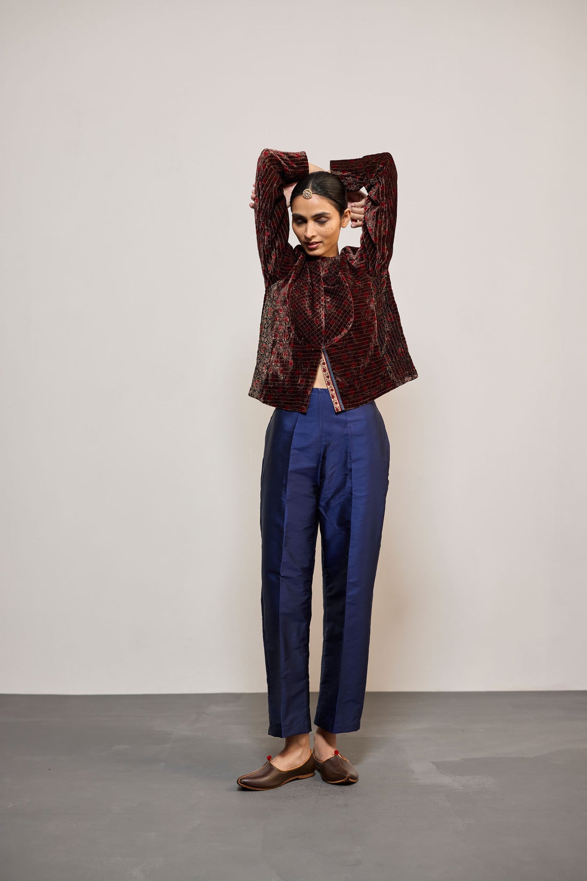 INDIGO TAFETTA (PANTS)