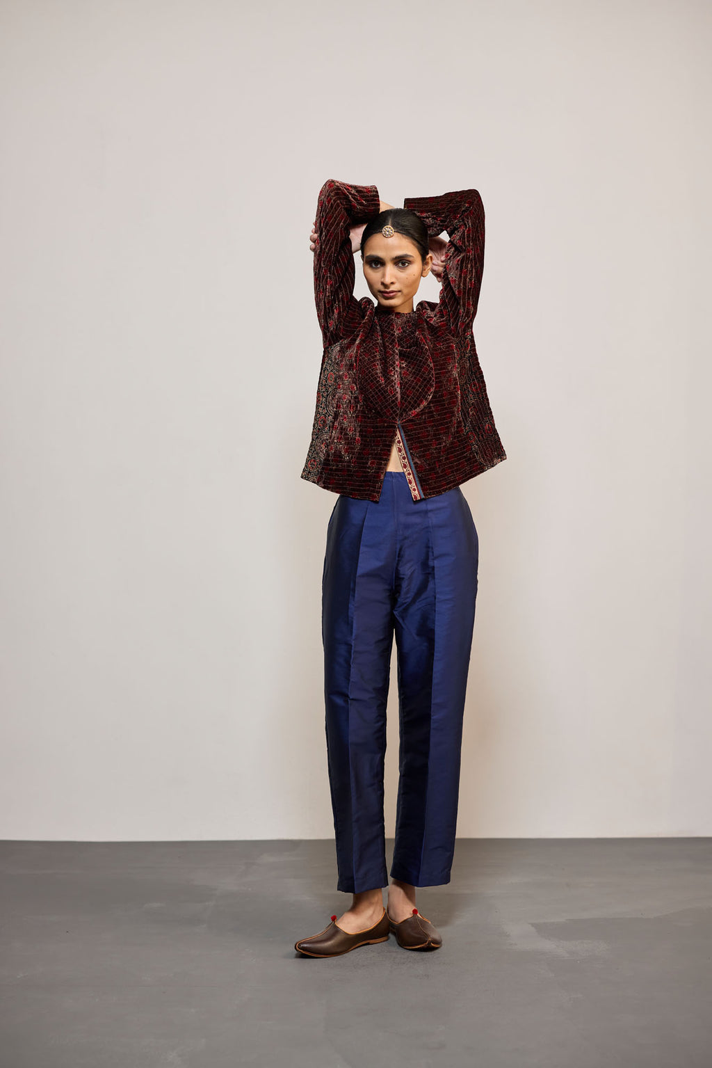INDIGO TAFETTA (PANTS)