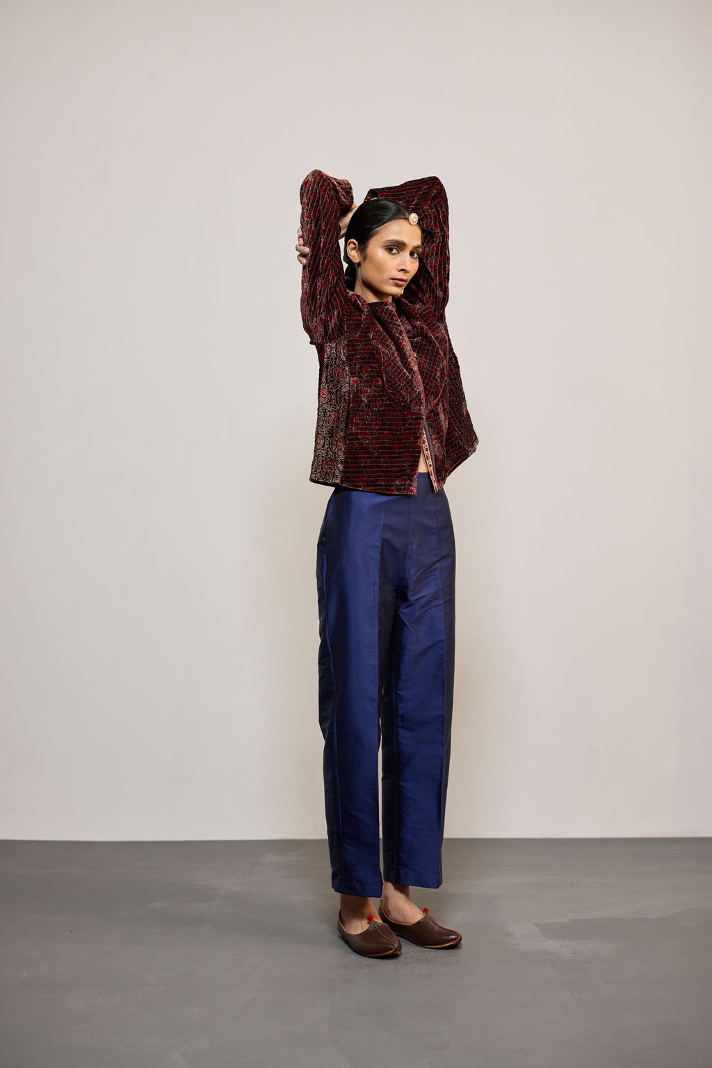 INDIGO TAFETTA (PANTS)