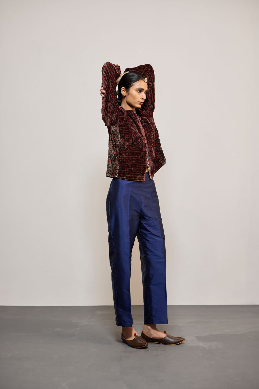 INDIGO TAFETTA (PANTS)