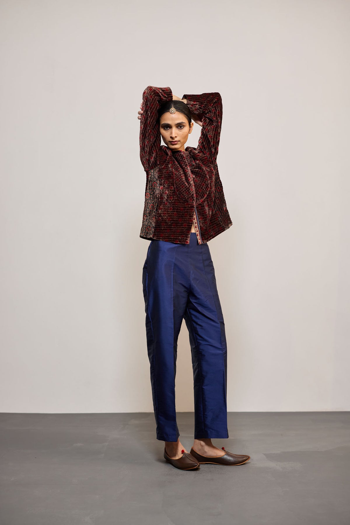 INDIGO TAFETTA (PANTS)