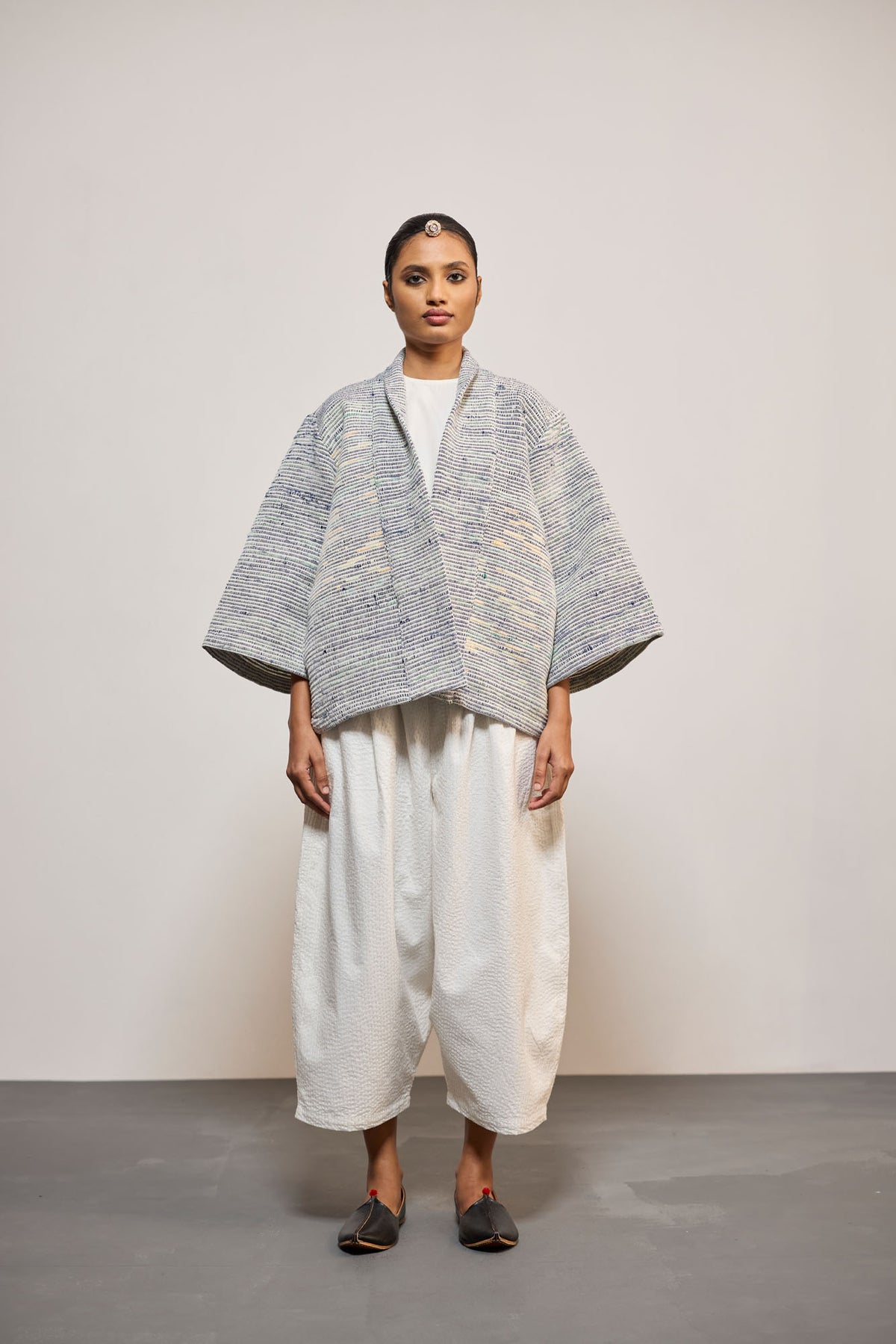 WOVEN 5 WHITE MIX (OVERLAY / JACKET)