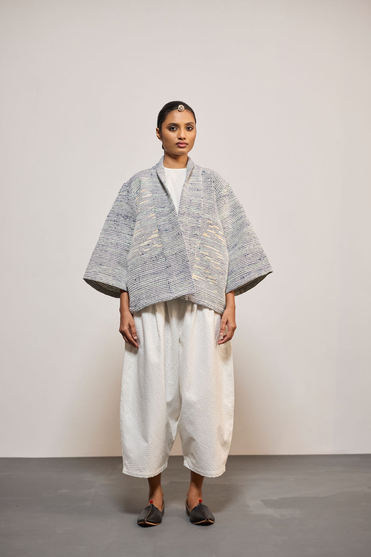 WOVEN 5 WHITE MIX (OVERLAY / JACKET)