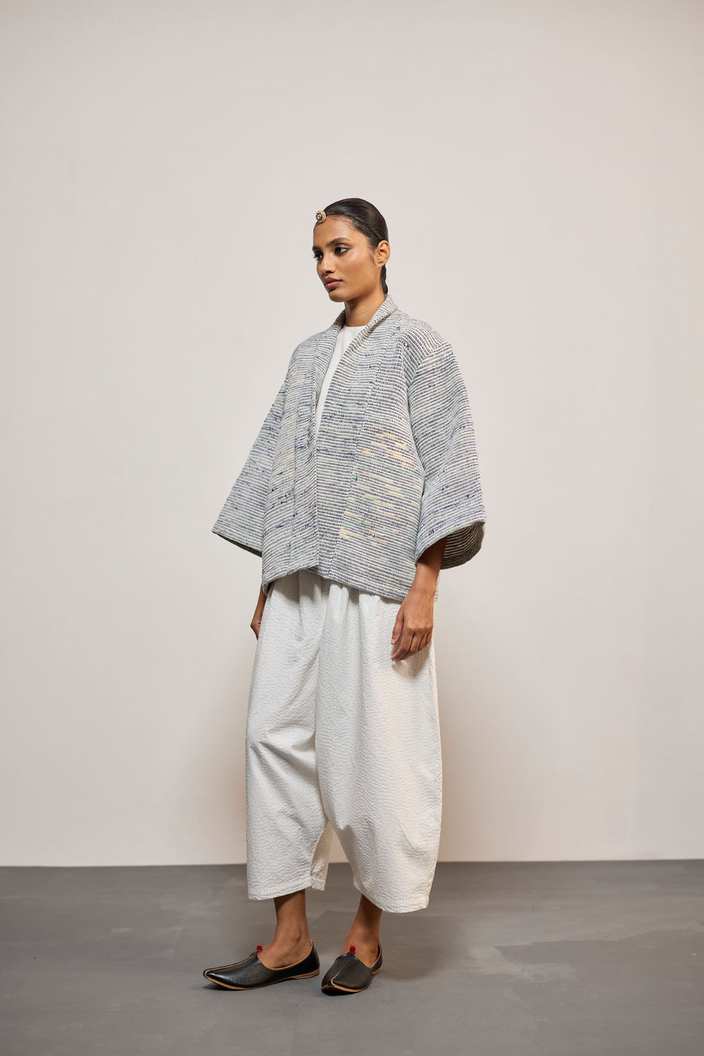 WOVEN 5 WHITE MIX (OVERLAY / JACKET)
