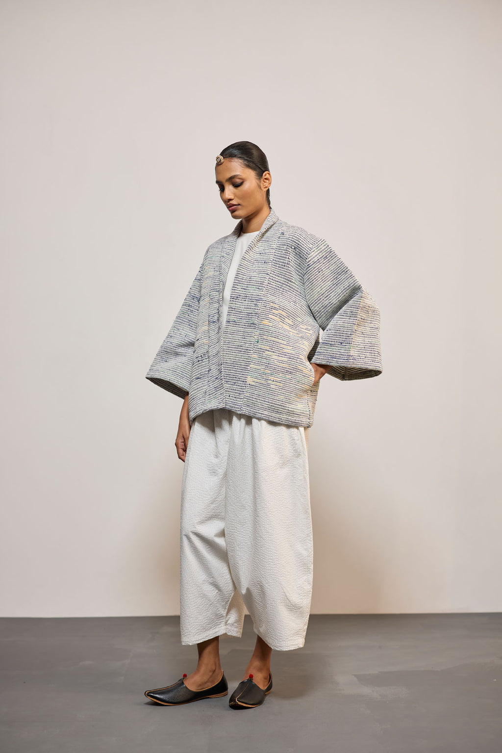 KALU WHITE GUDRI (PANTS)