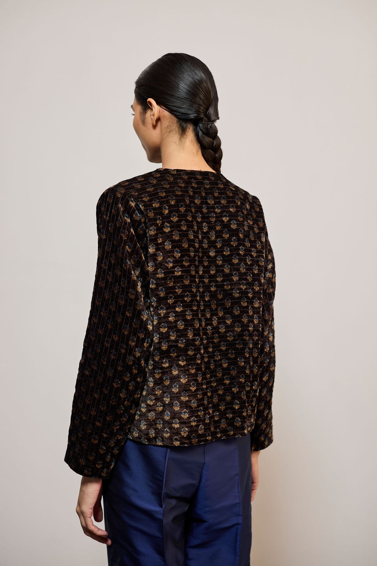 COFFEE VELVET AJRAK (COATIE/JACKET)