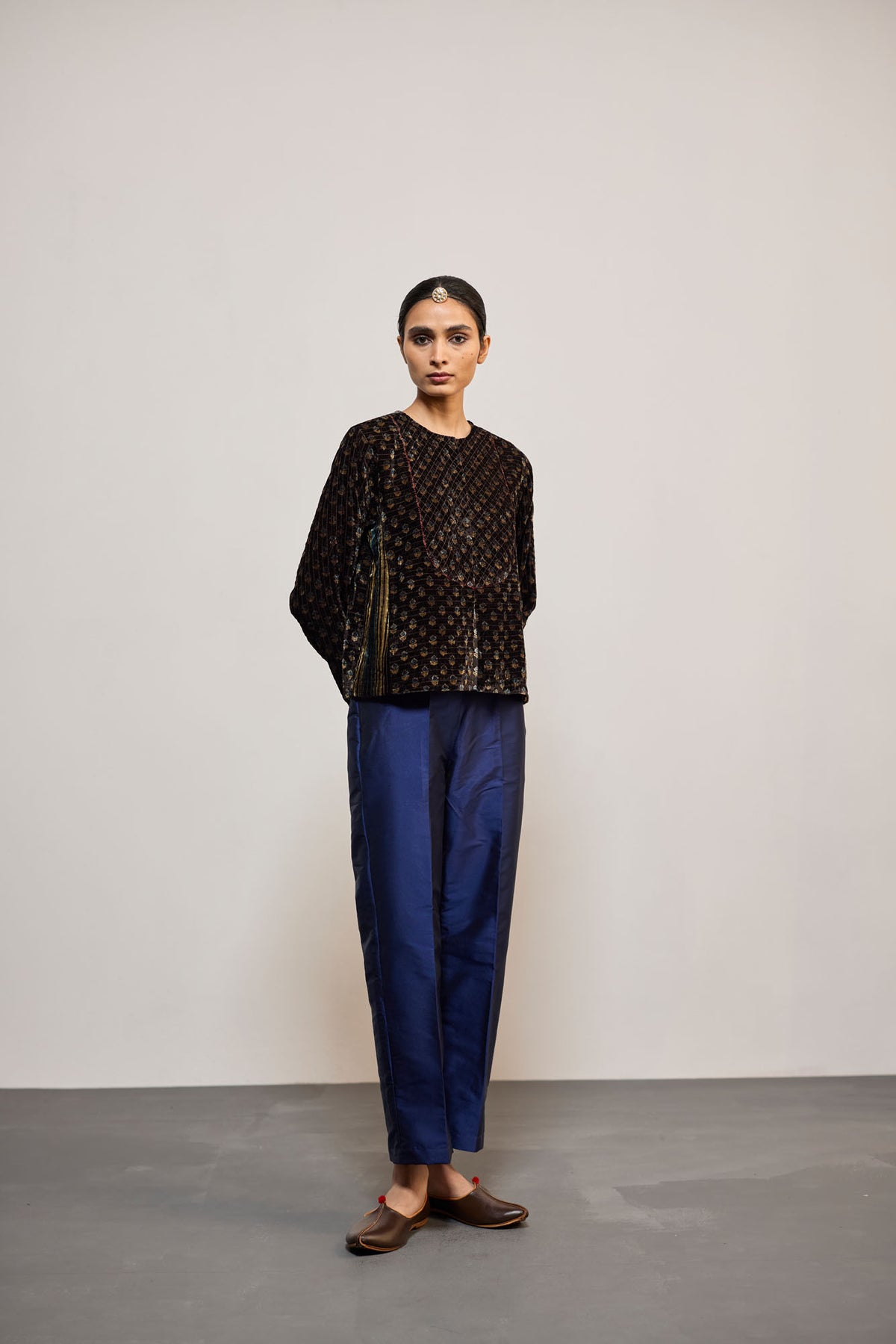 COFFEE VELVET AJRAK (COATIE/JACKET)