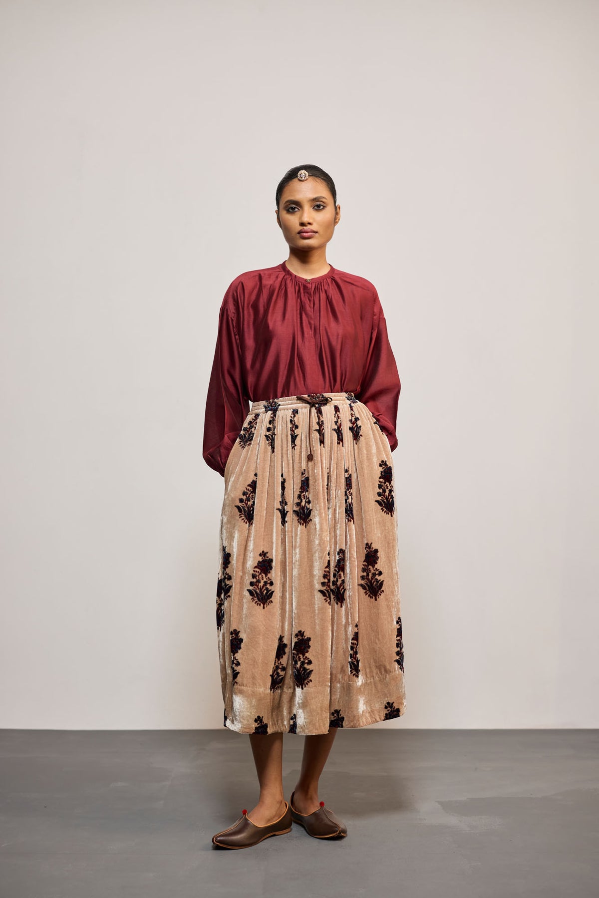 PRINTED VELVET (SKIRT)