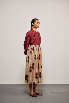PRINTED VELVET (SKIRT)