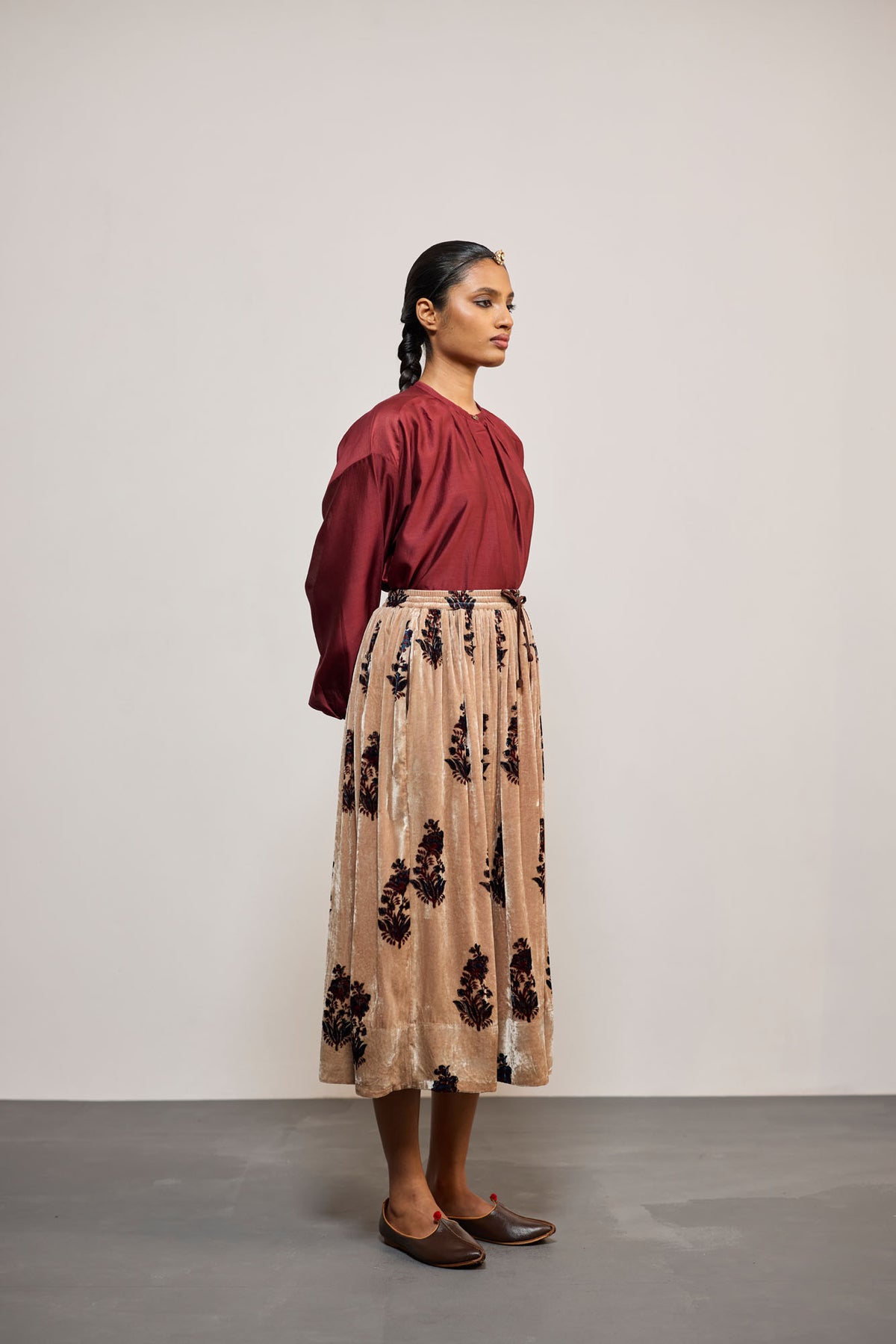 PRINTED VELVET (SKIRT)