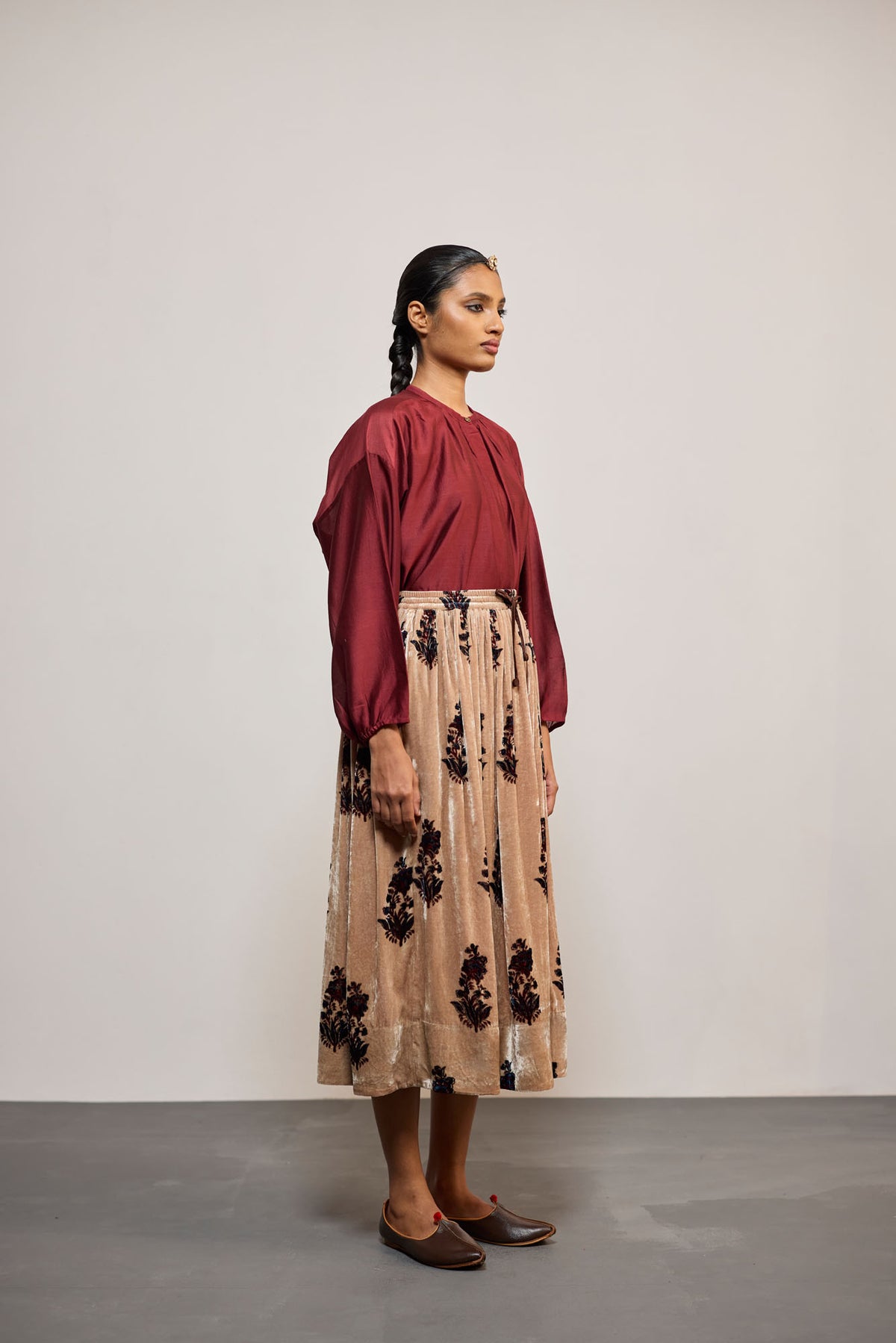 PRINTED VELVET (SKIRT)