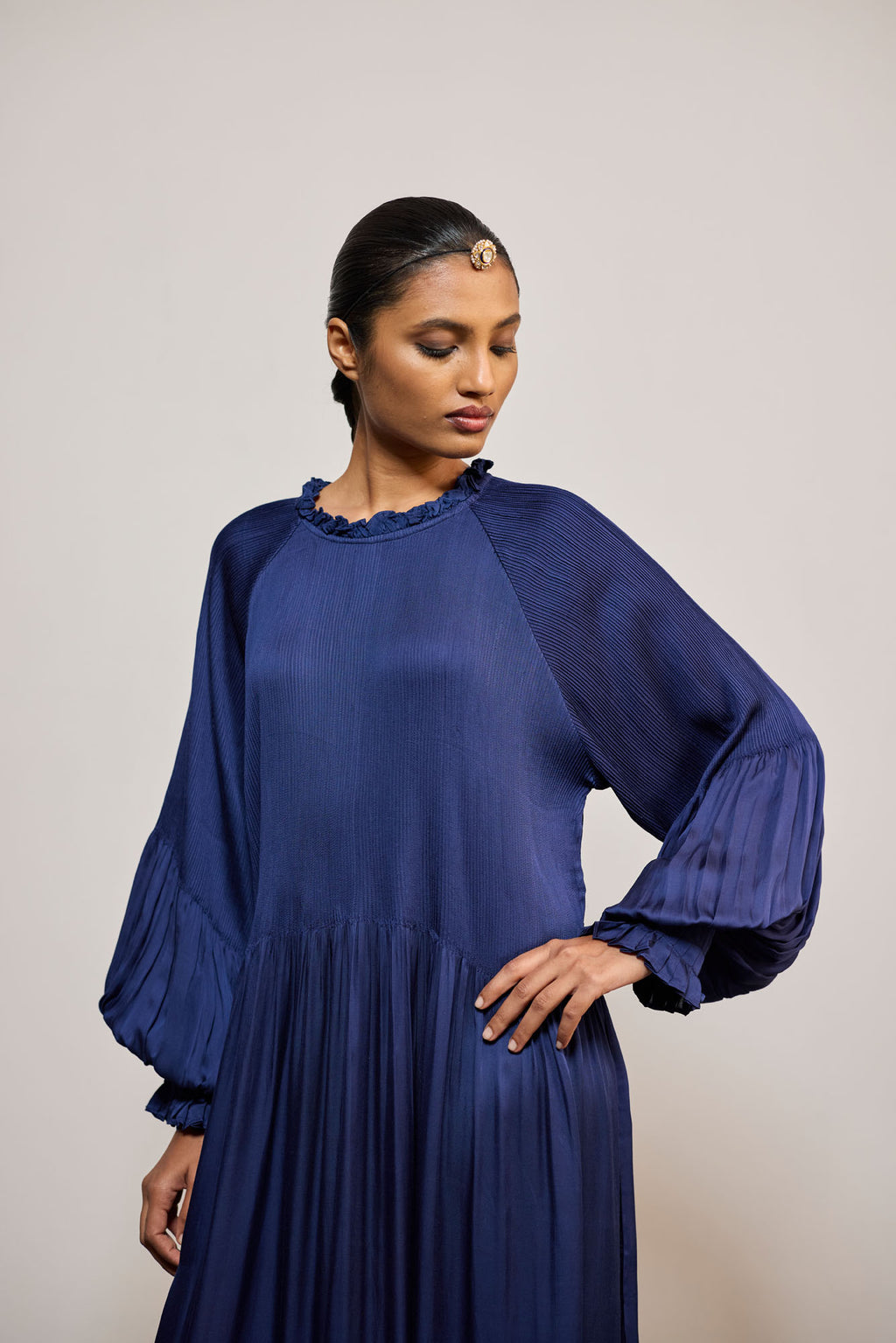 BLUE PINTUCK (DRESS)