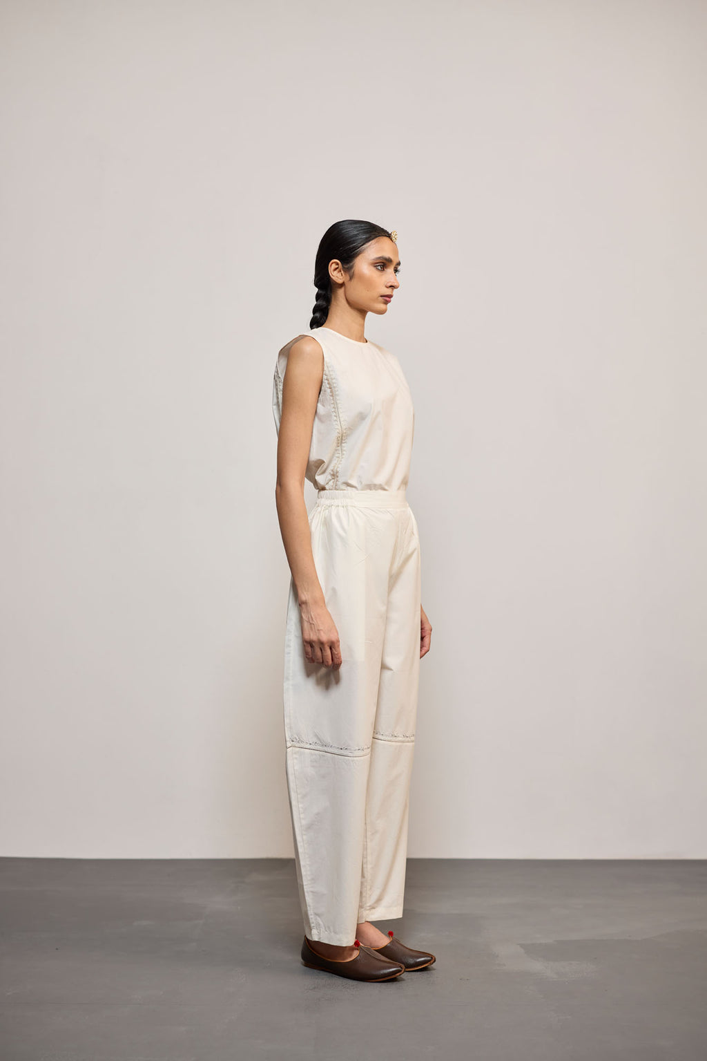 IVORY BARELL PANT
