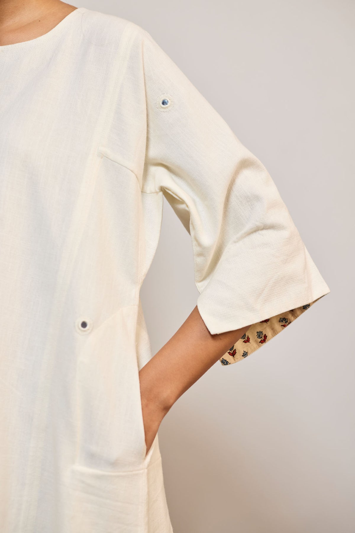 MIRRORWORK IVORY (KURTA)