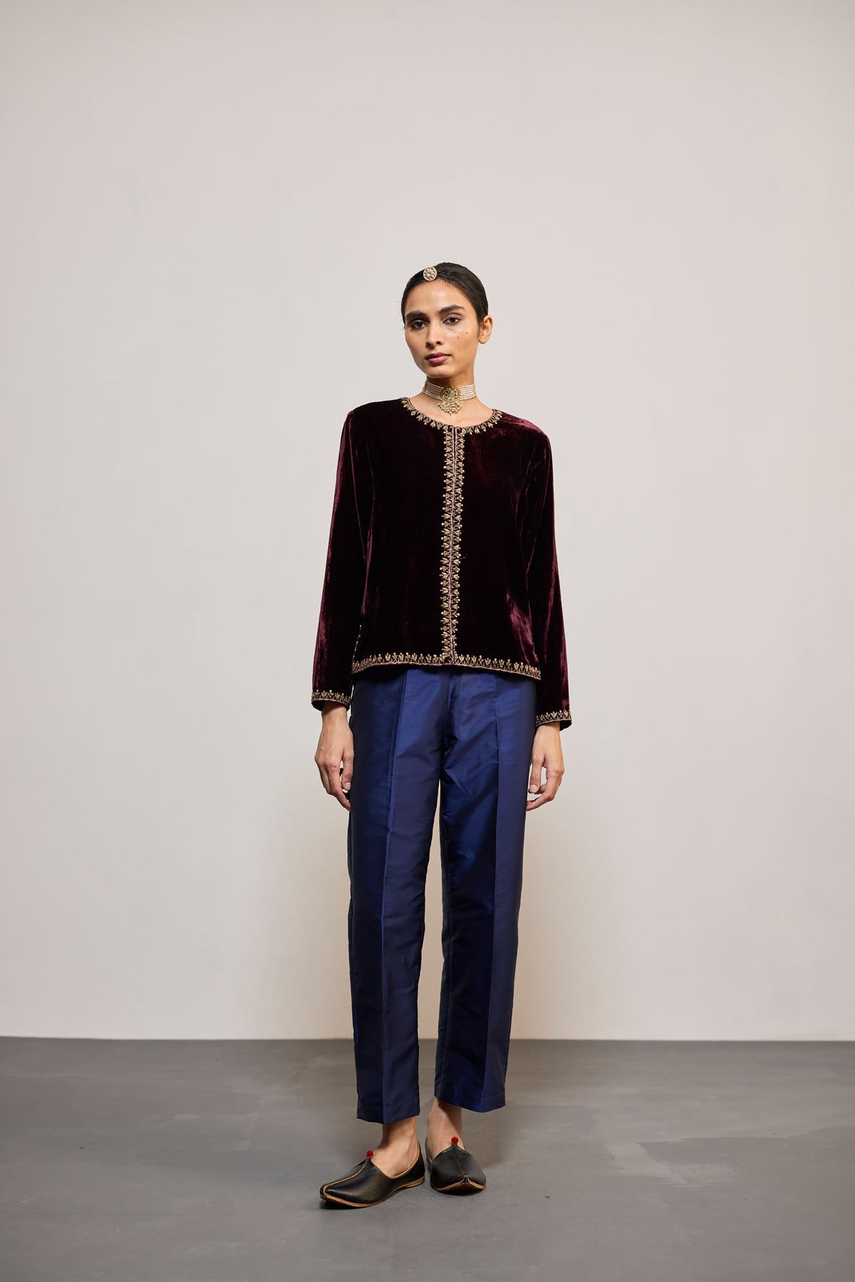 INDIGO TAFETTA (PANTS)