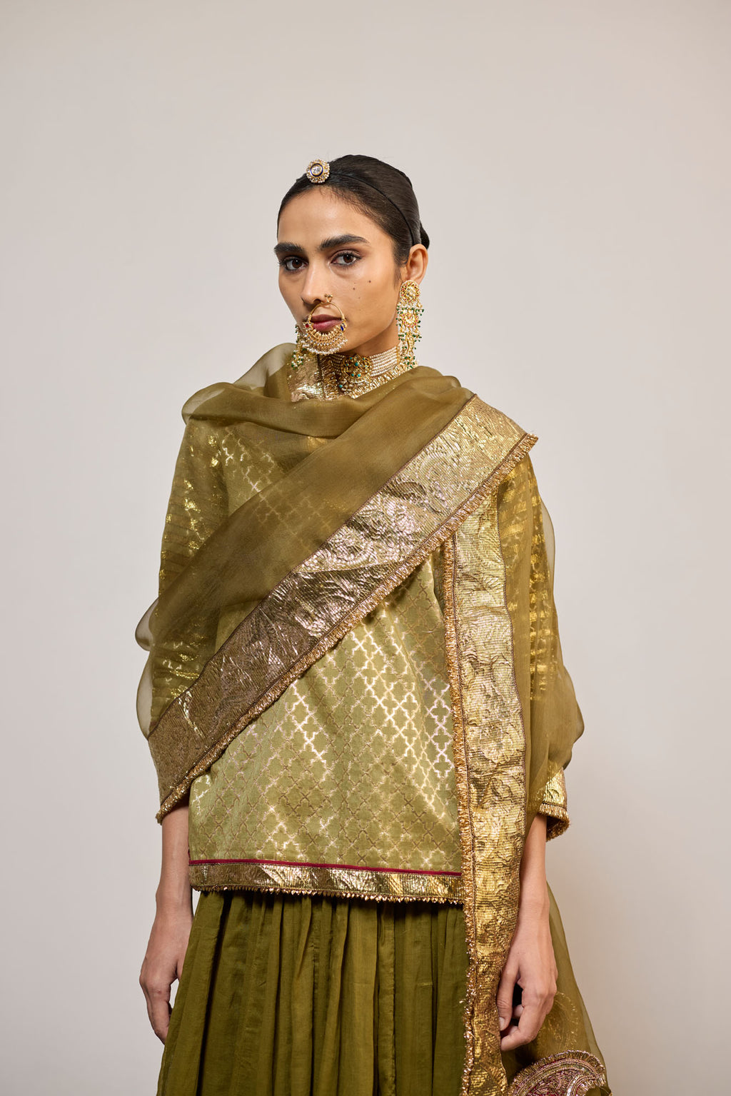 KUNCHA OLIVE (LEHENGA)
