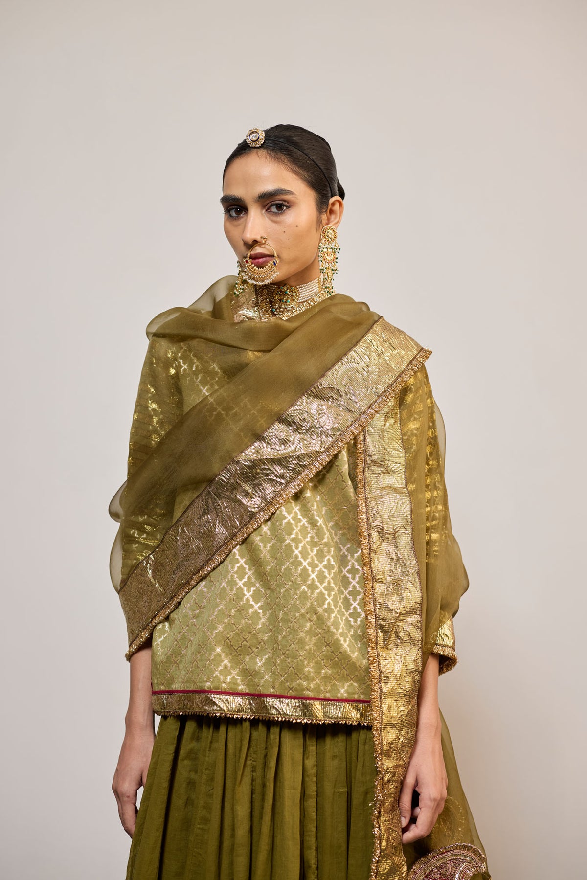 KUNCHA OLIVE (LEHENGA)