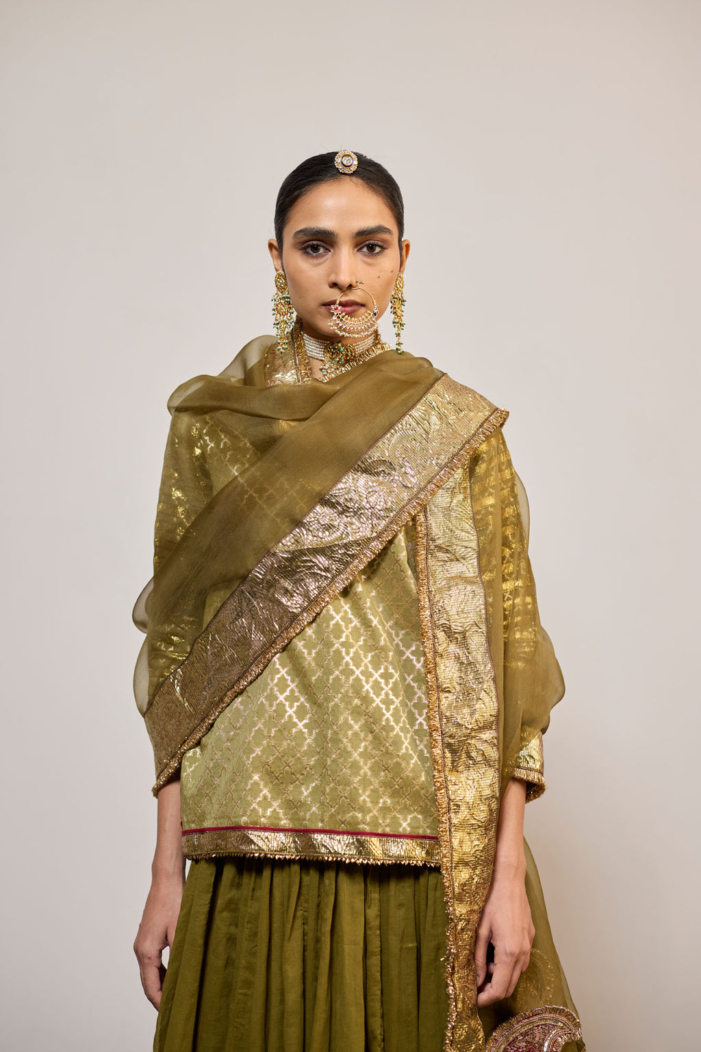KUNCHA OLIVE (LEHENGA)