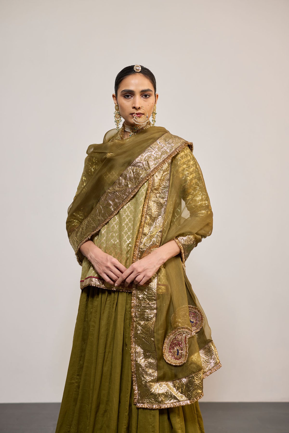 KUNCHA OLIVE (LEHENGA)