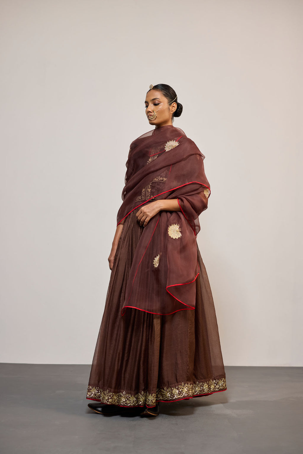 BHURIYA BROWN (LEHENGA)